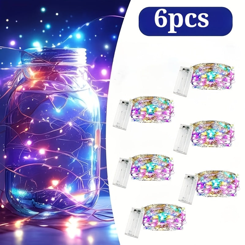 3m\u002F9.84ft 30 LED Warm White\u002FColor Fairy String Lights - Dimmable Flicker\u002FStrobe Effect, Suitable for Christmas Trees, Parties, Home, Bedroom, Trees and Holiday Decorations, Battery Powered (Batteries Not Included)