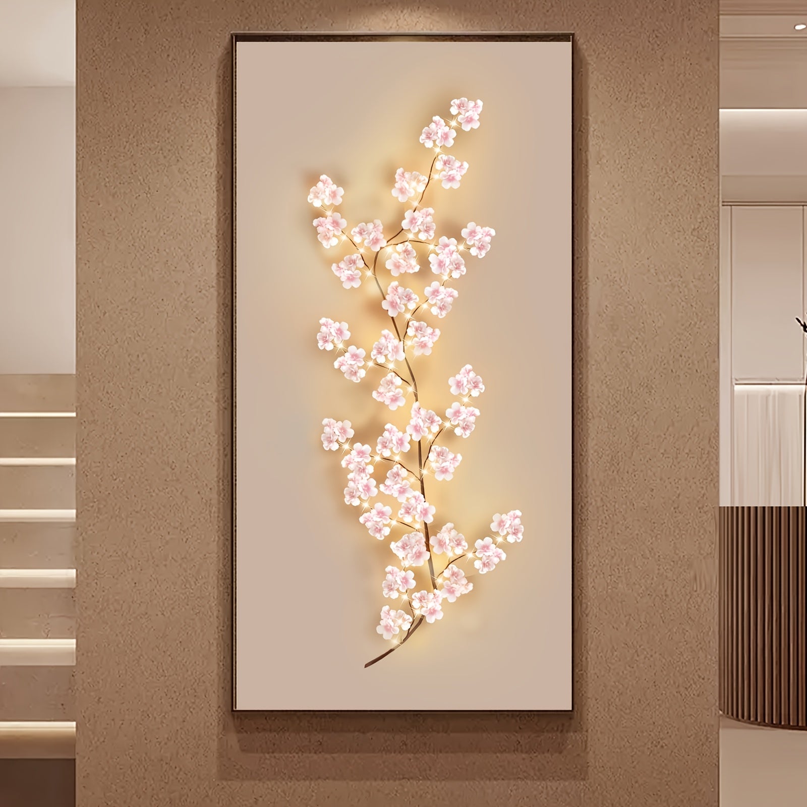 1pc, Fairy String Lights USB Powered 100LED LED Christmas Lights 8 Modes 1.8m\u002F5.91ft Artificial Cherry Blossom Magic Vine Lights for Indoor Outdoor Wedding Valentine's Day Halloween Garden Yard Bedroom Wall Decorations (Batteries Not Included)