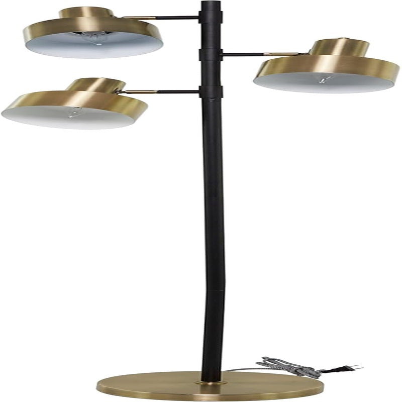 Metal Floor Lamp with Rotating Shades, 20 x 11 x 67 Gold